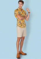 Marigold Bloom Silk Shirt - SARTORO716