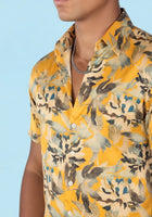 Marigold Bloom Silk Shirt - SARTORO944