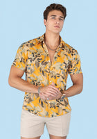 Marigold Bloom Silk Shirt - SARTORO496