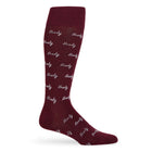 Maroon Howdy Dress Socks - SARTORO265
