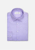 Mauve Egyptian Cotton Broadcloth Shirt - SARTORO