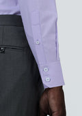 Mauve Egyptian Cotton Broadcloth Shirt - SARTORO