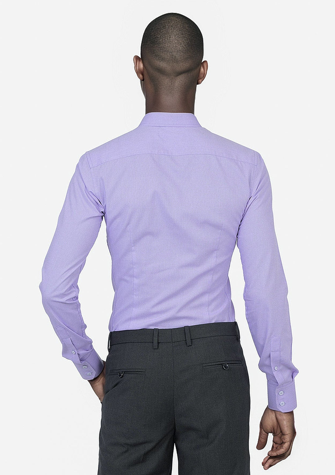 Mauve Egyptian Cotton Broadcloth Shirt - SARTORO