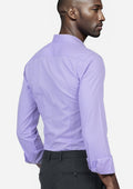 Mauve Egyptian Cotton Broadcloth Shirt - SARTORO