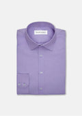 Mauve Egyptian Cotton Broadcloth Shirt - SARTORO
