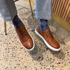 Men's Don Giovanni - Cognac w/ White Sole - SARTORO