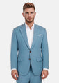 Mid Blue Linen Blend Astor Suit - SARTORO