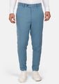 Mid Blue Linen Blend Pants - SARTORO