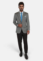 Mid Grey Herringbone Astor Jacket - SARTORO597