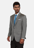 Mid Grey Herringbone Astor Jacket - SARTORO785