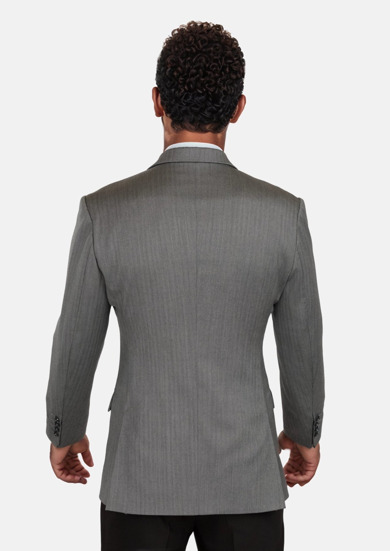 Mid Grey Herringbone Astor Jacket - SARTORO