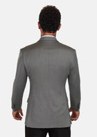 Mid Grey Herringbone Astor Jacket - SARTORO153
