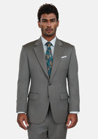 Mid Grey Herringbone Astor Suit - SARTORO100