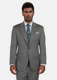 Mid Grey Herringbone Astor Suit