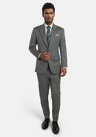 Mid Grey Herringbone Astor Suit - SARTORO17