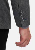 Mid Grey Herringbone Flannel Jacket - SARTORO294