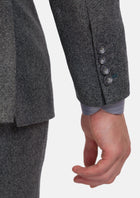 Mid Grey Herringbone Flannel Suit - SARTORO778