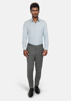 Mid Grey Herringbone Pants - SARTORO344