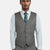 Mid Grey Herringbone Vest - SARTORO