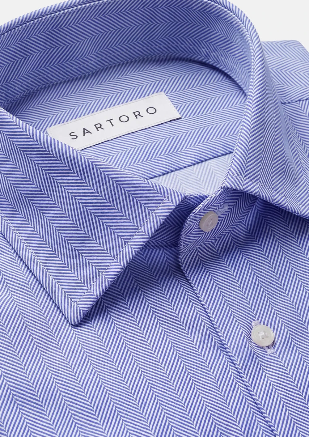 Midnight Blue Herringbone Shirt539