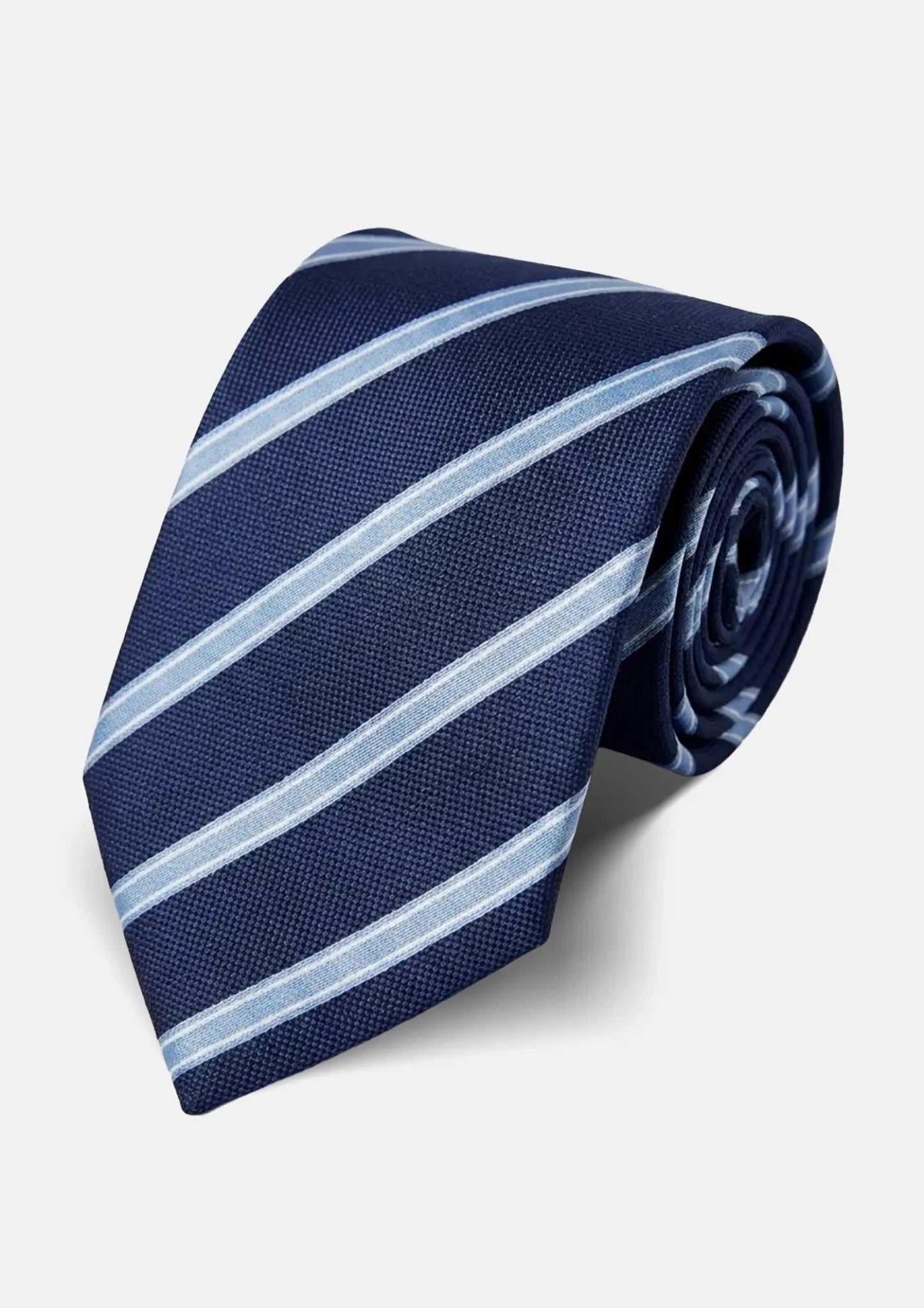 Midnight Blue Ice Stripe Tie439
