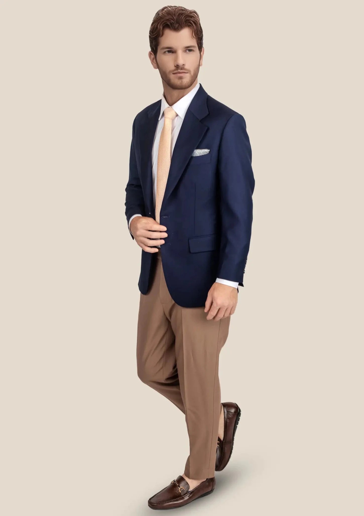Midnight Blue Mohair Jacket - SARTORO986