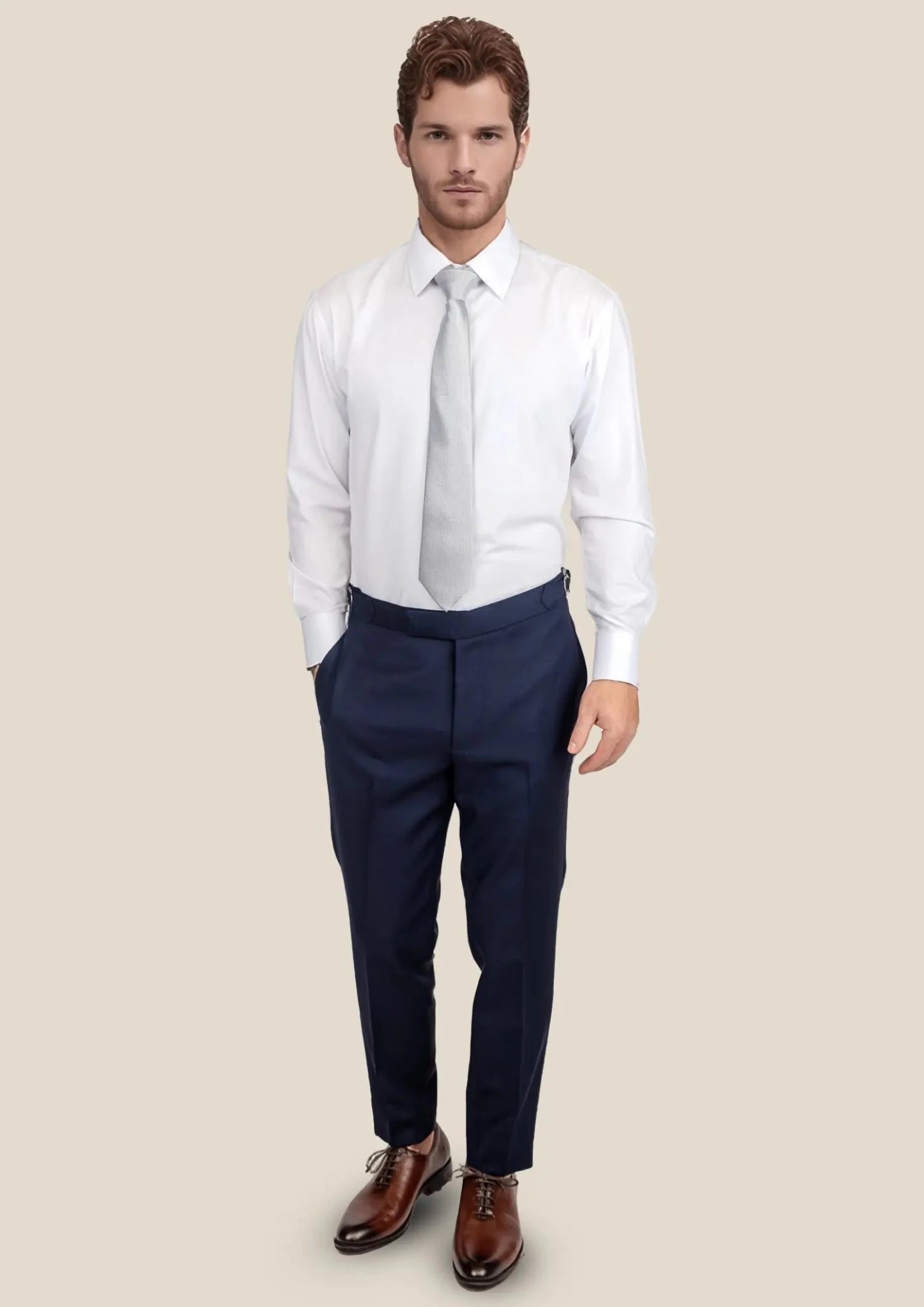 Midnight Blue Mohair Pants - SARTORO919