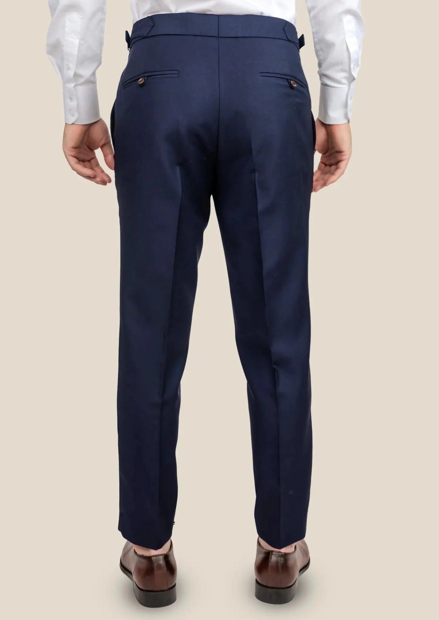 Midnight Blue Mohair Pants - SARTORO311