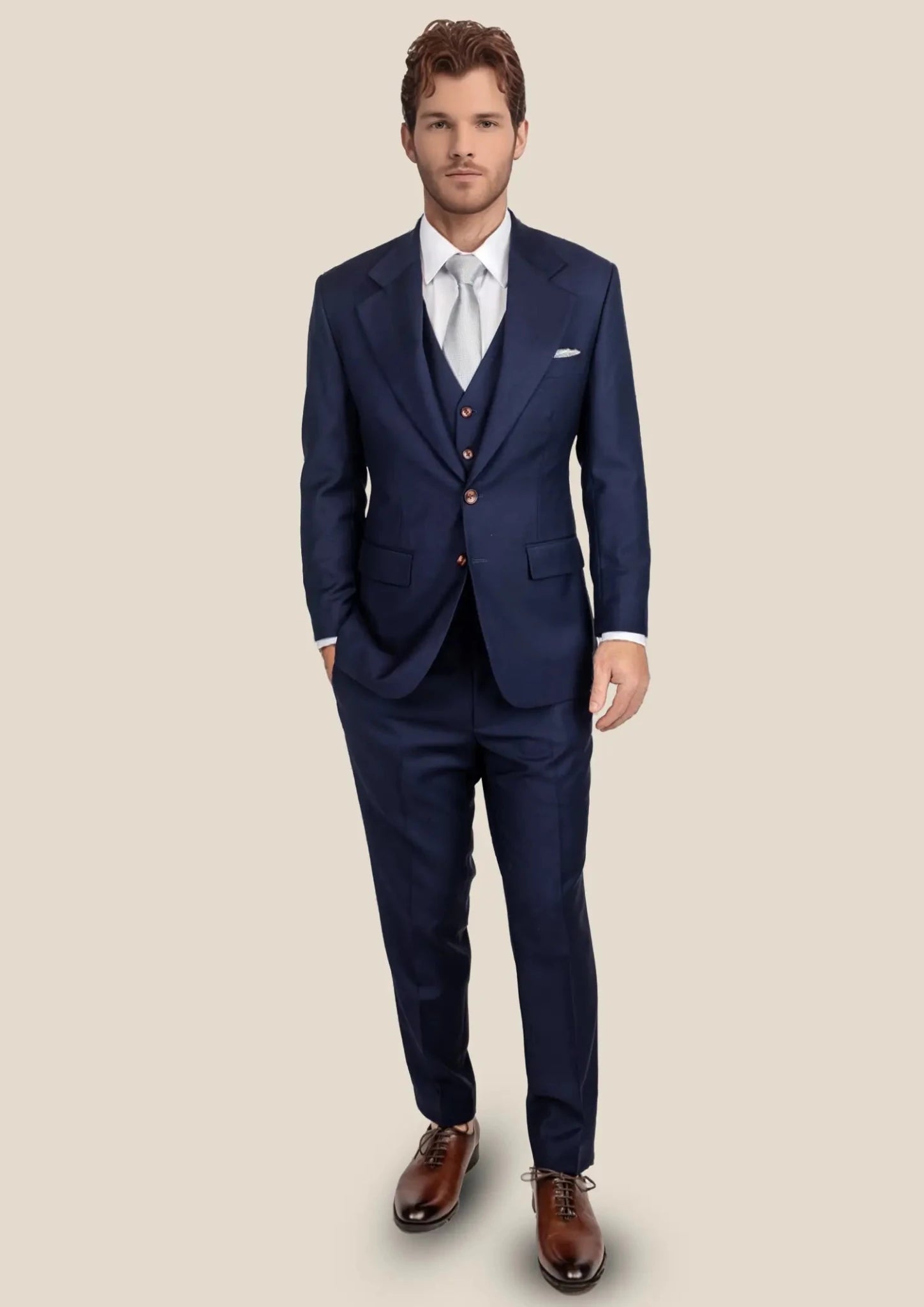 Midnight Blue Mohair Suit - SARTORO334