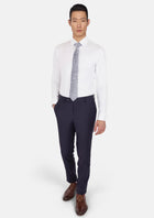 Midnight Blue Pinstripe Pants - SARTORO181