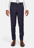 Midnight Blue Pinstripe Pants - SARTORO371