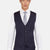 Midnight Blue Pinstripe Vest - SARTORO