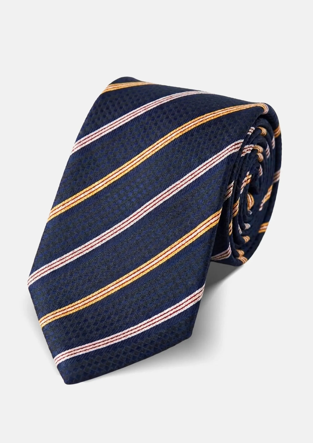 Midnight Navy Alternating Stripe Tie217
