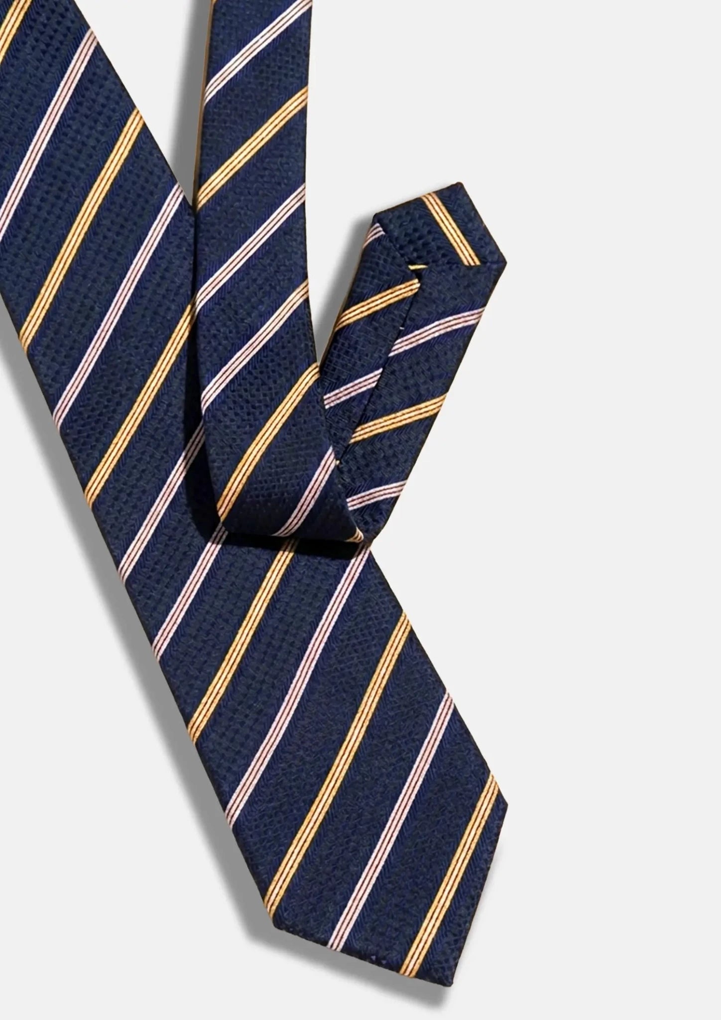 Midnight Navy Alternating Stripe Tie259