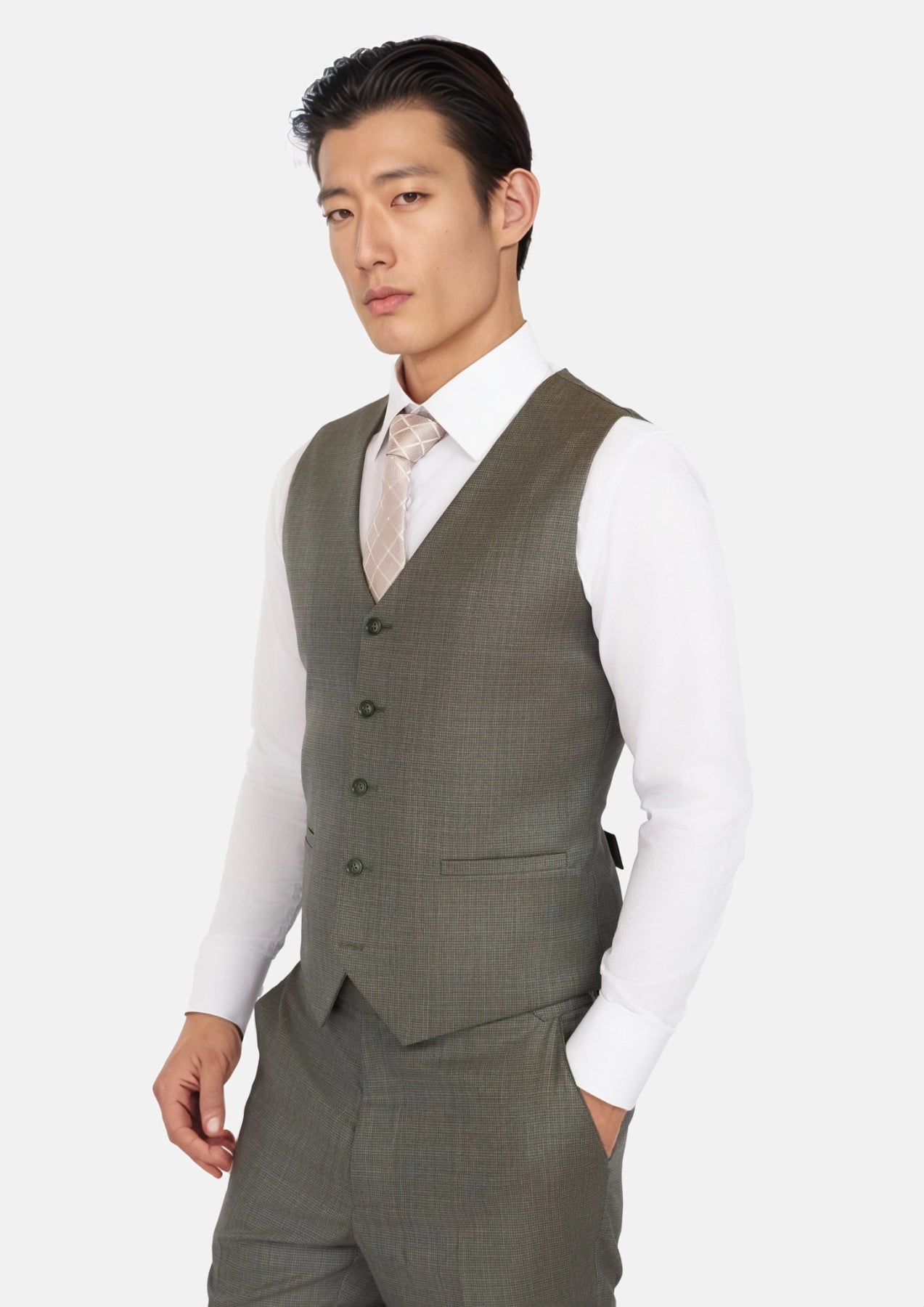 Midtown Sage Vest - SARTORO
