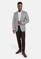 Milano Grey Checked Jacket - SARTORO334