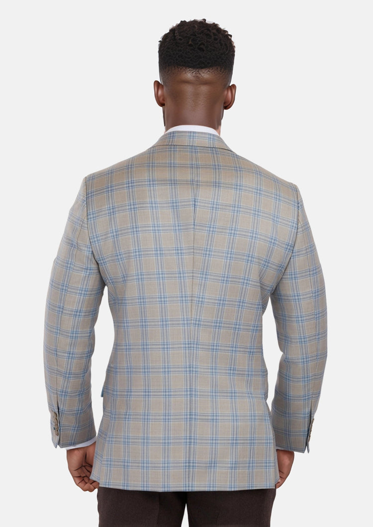 Milano Grey Checked Jacket - SARTORO793