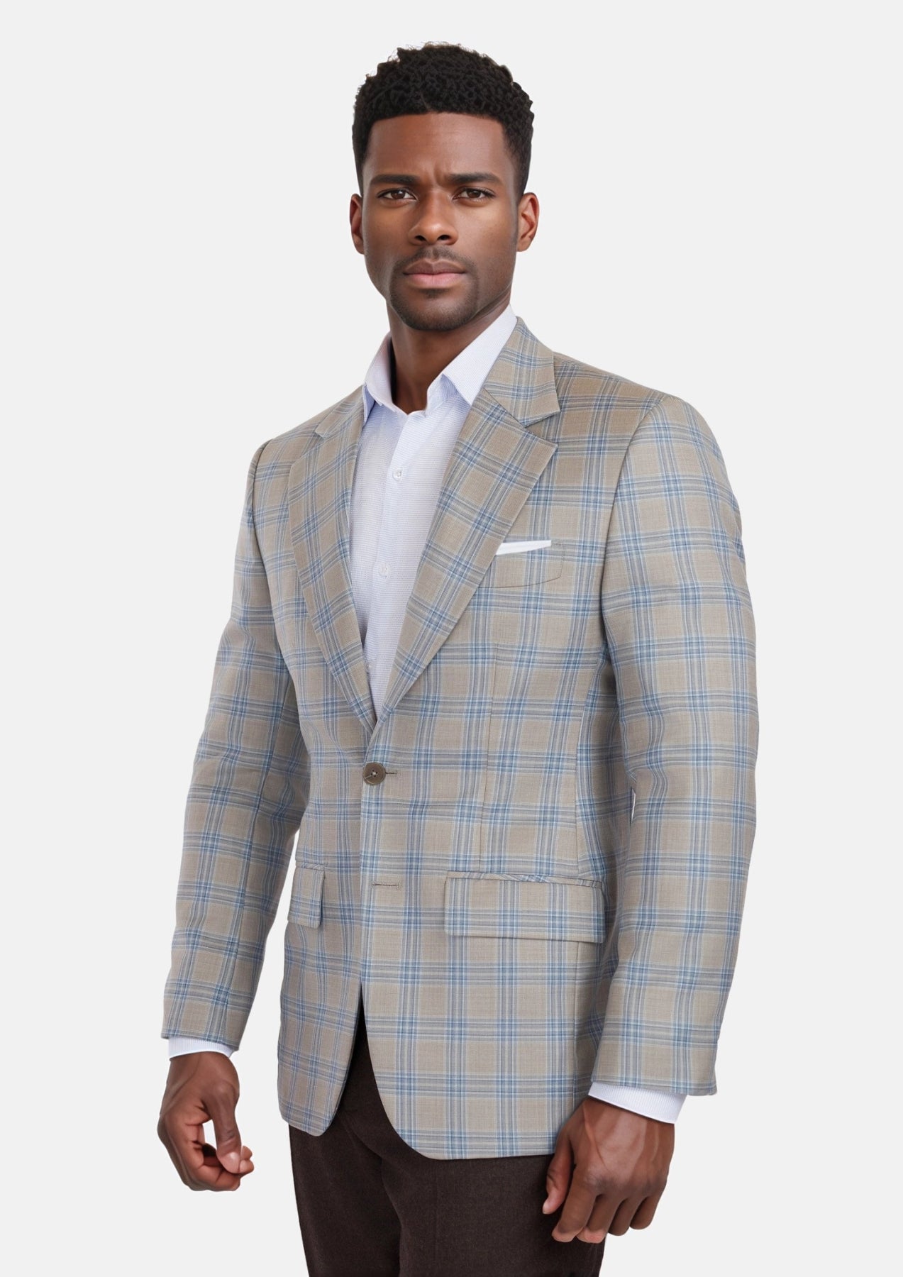 Milano Grey Checked Jacket - SARTORO