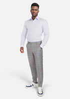 Milano Grey Checked Pants - SARTORO166