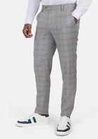Milano Grey Checked Pants - SARTORO958