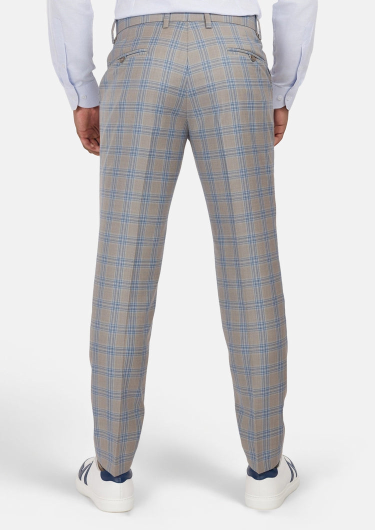 Milano Grey Checked Pants - SARTORO181
