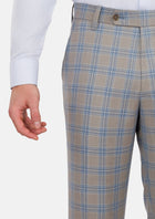 Milano Grey Checked Pants - SARTORO866
