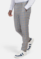 Milano Grey Checked Pants - SARTORO92