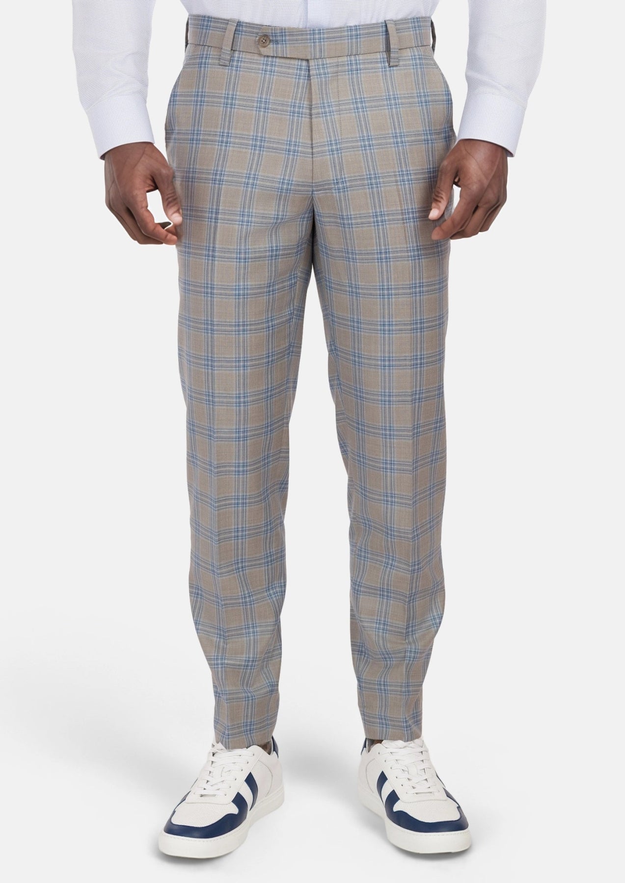 Milano Grey Checked Pants - SARTORO