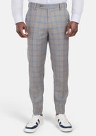 Milano Grey Checked Pants - SARTORO497