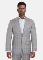 Milano Grey Checked Suit - SARTORO636