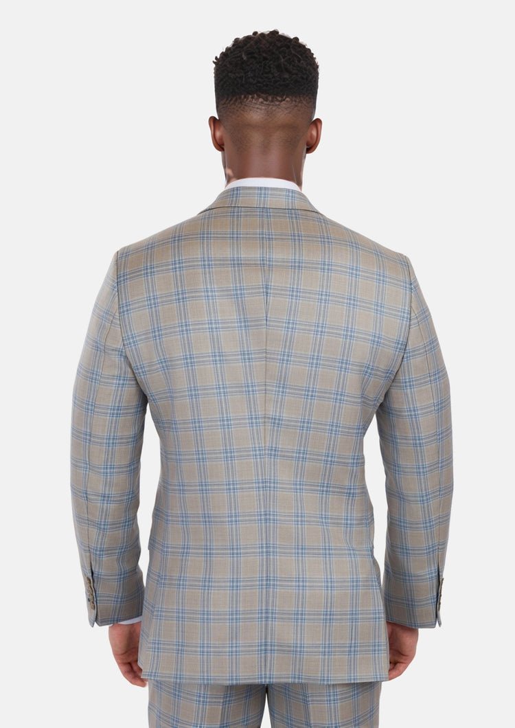 Milano Grey Checked Suit - SARTORO610