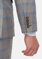 Milano Grey Checked Suit - SARTORO295