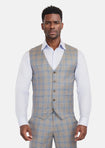 Milano Grey Checked Vest