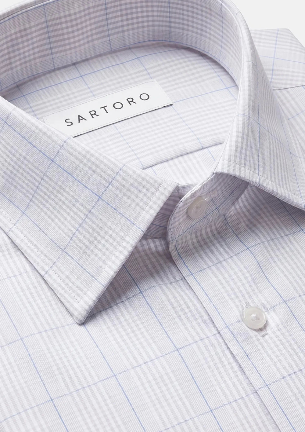 Mist Grey Glen Check Shirt538